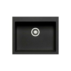 Pyramis Pyragranite Istros Ένθετος Νεροχύτης Γρανίτη Ματ Graphite Carbon 61x50cm 070045011
